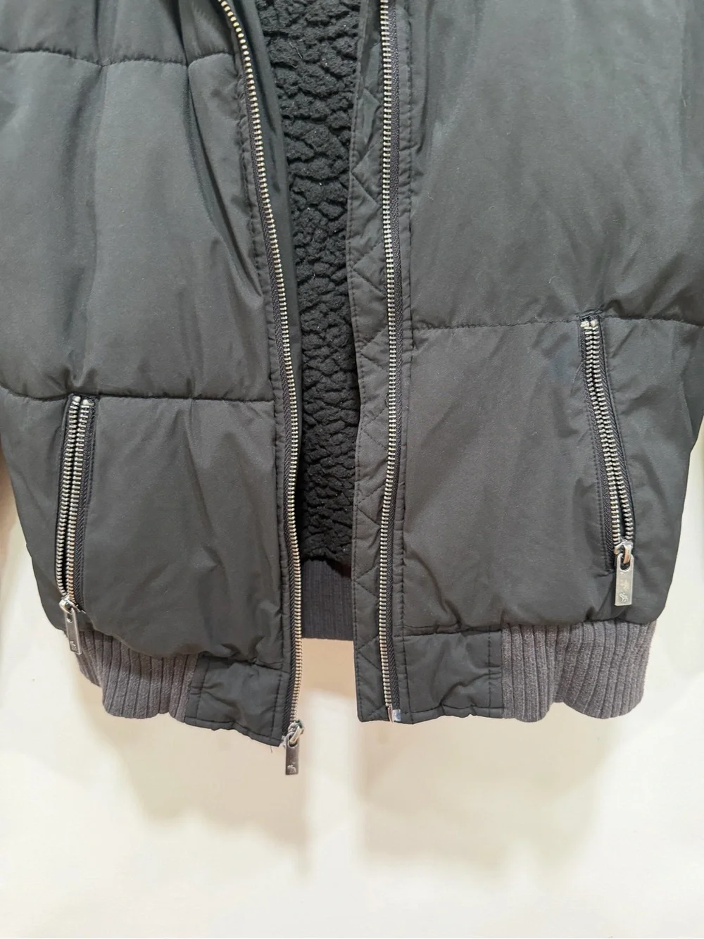 Abercrombie Kids Black Puffer Jacket Girls Size 11/12